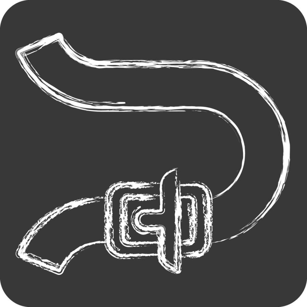 Icon Bend. related to Racing symbol. chalk Style. simple design editable. simple illustration vector