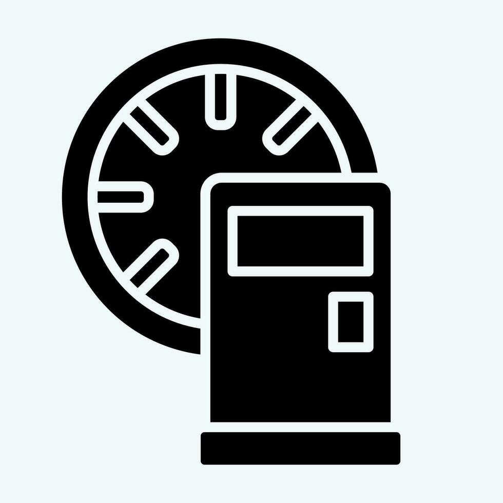 Icon Gas Tank. related to Racing symbol. glyph style. simple design editable. simple illustration vector