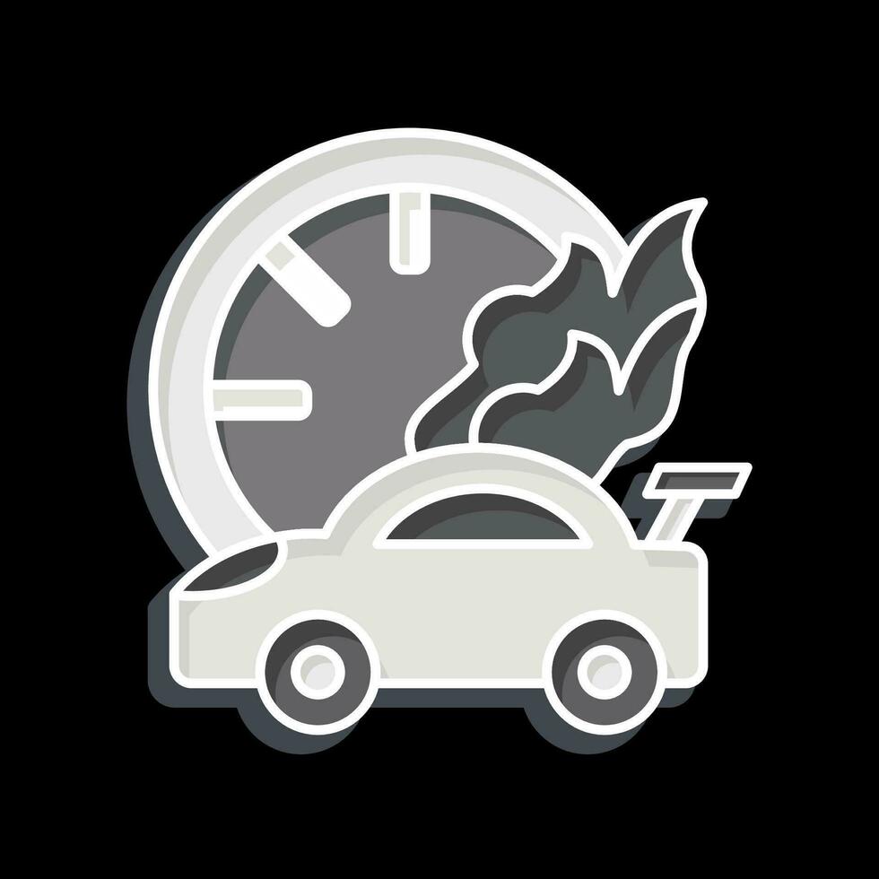 Icon Racing Speed. related to Racing symbol. glossy style. simple design editable. simple illustration vector
