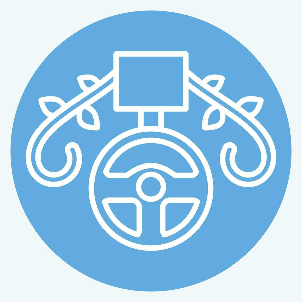 Icon Medal. related to Racing symbol. blue eyes style. simple design editable. simple illustration vector