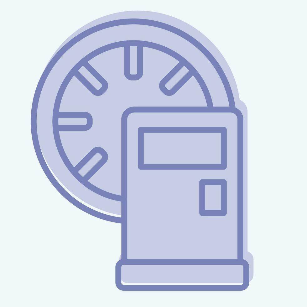 Icon Gas Tank. related to Racing symbol. two tone style. simple design editable. simple illustration vector