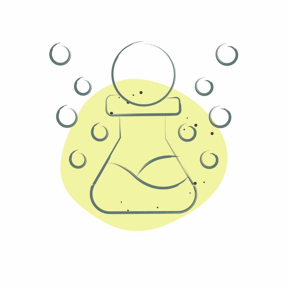Icon Technetium. related to Nuclear symbol. Color Spot Style. simple design editable. simple illustration vector