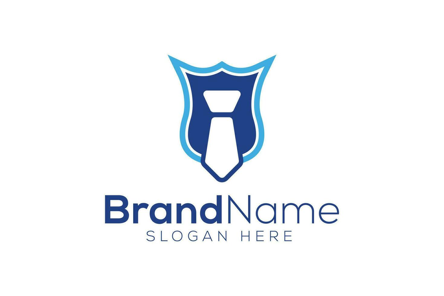 Trendy and Professional secure job logo design vector template