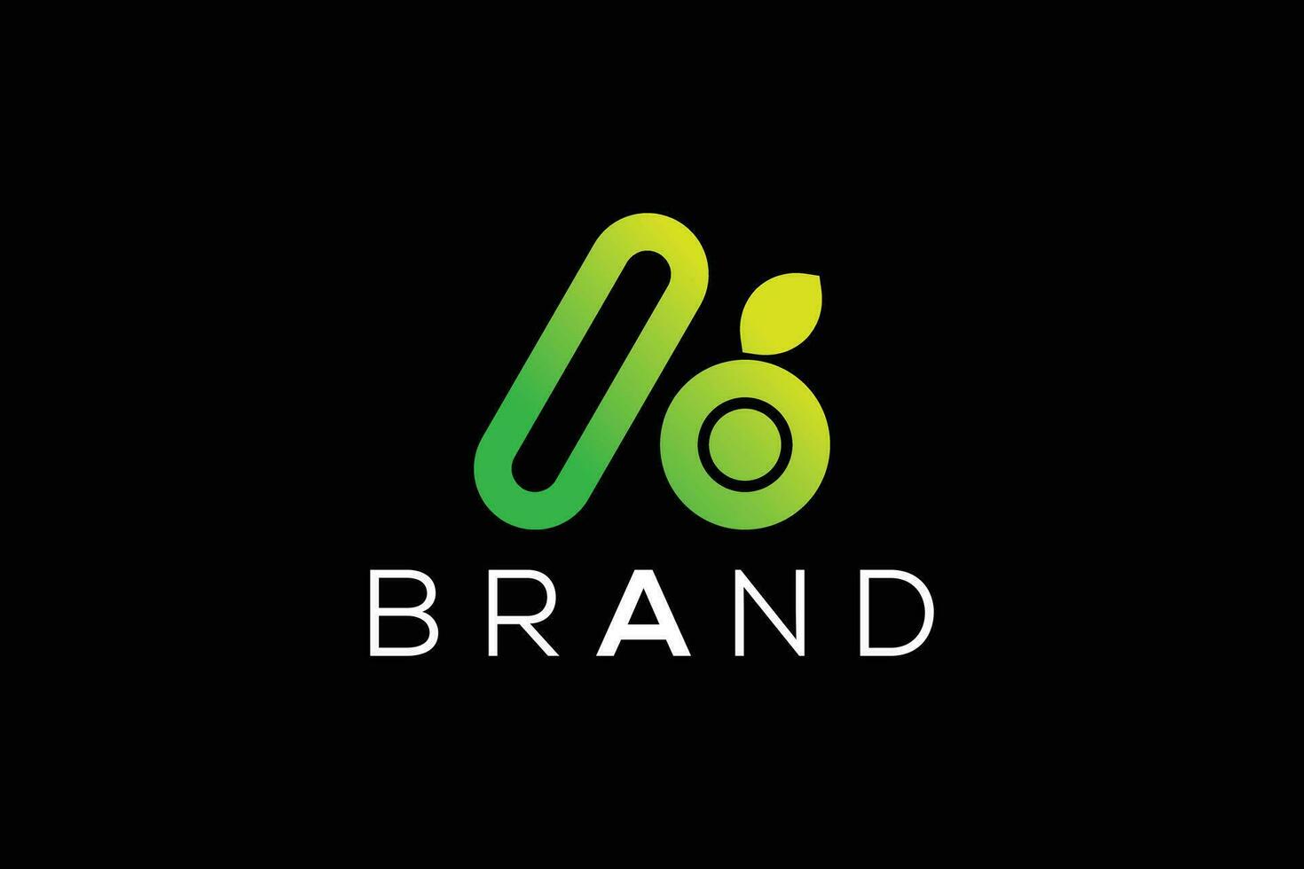 Trendy and Professional letter A abstract fruit logo design vector template