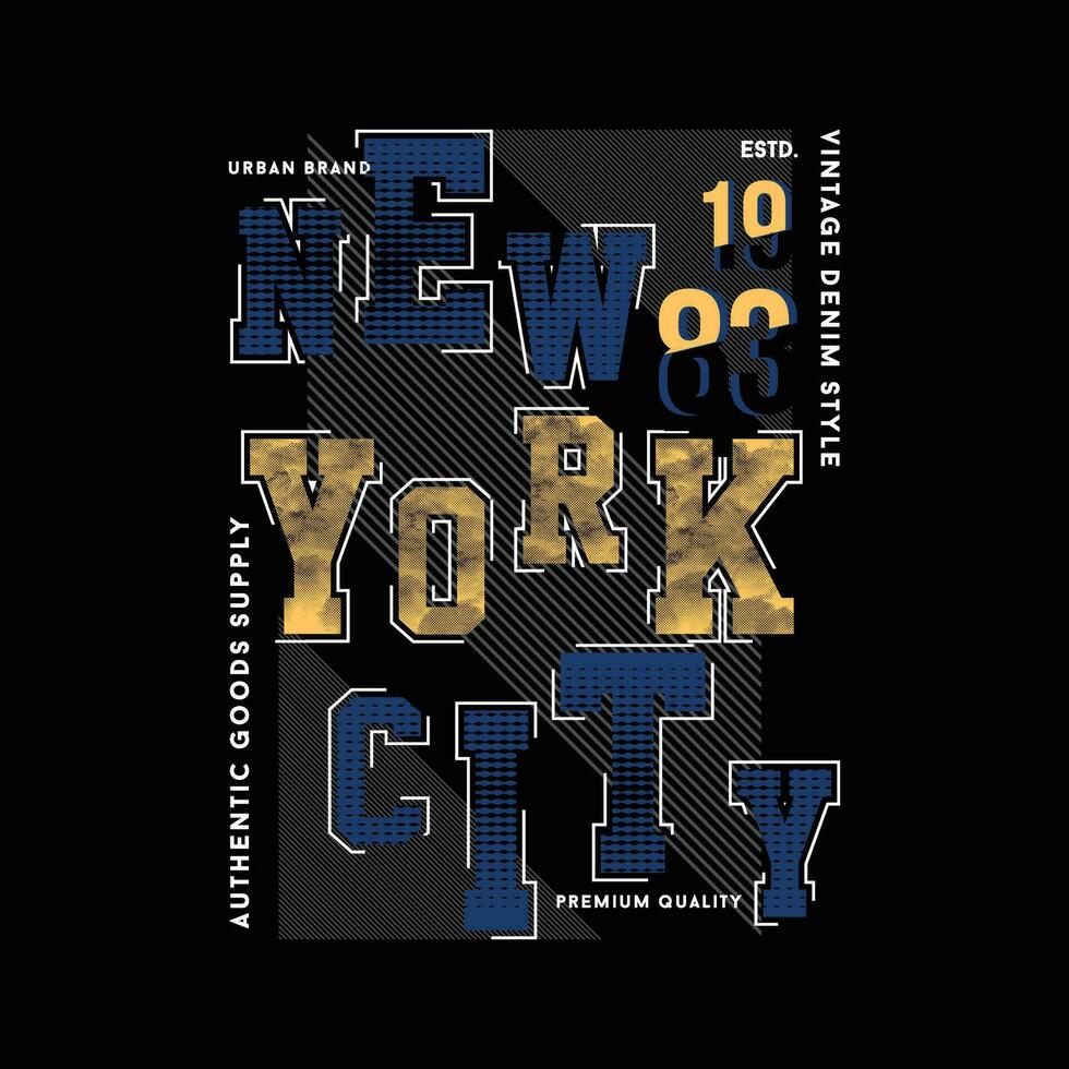 nuevo York ciudad brooklyn, nuevo York ciudad, texto marco, gráfico t camisa diseño, tipografía vector, ilustración, casual estilo vector