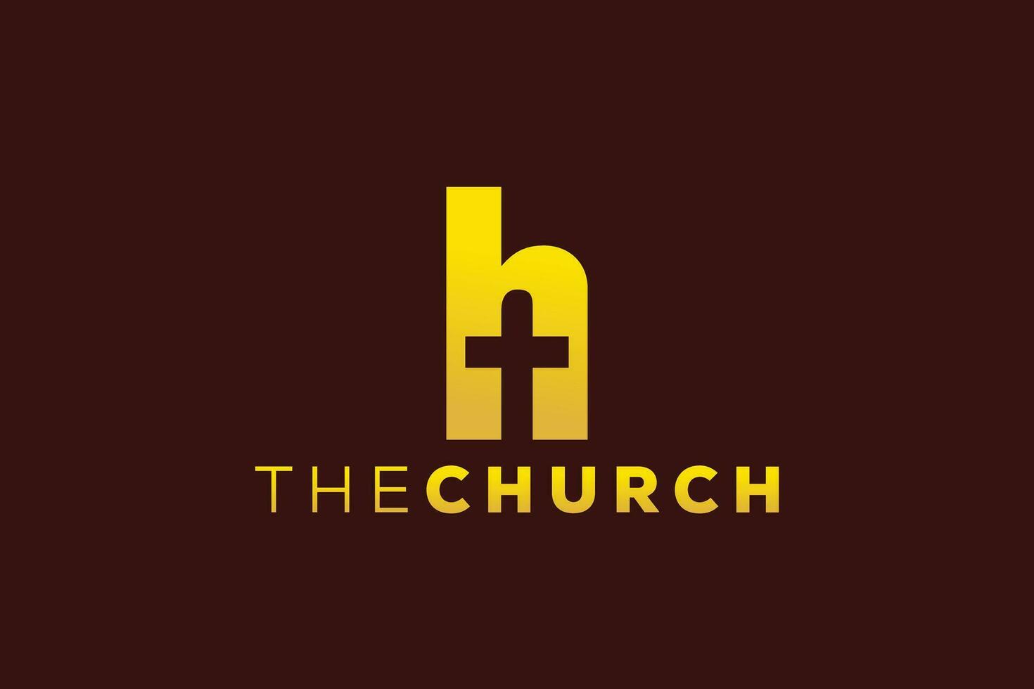 Trendy and Professional letter H church sign Christian and peaceful vector logo