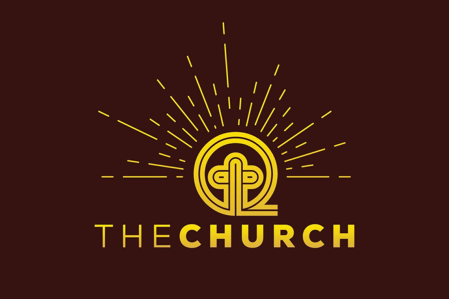 Trendy and Professional letter Q church sign Christian and peaceful vector logo