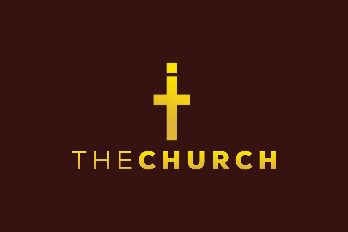 Trendy and Professional letter i church sign Christian and peaceful vector logo