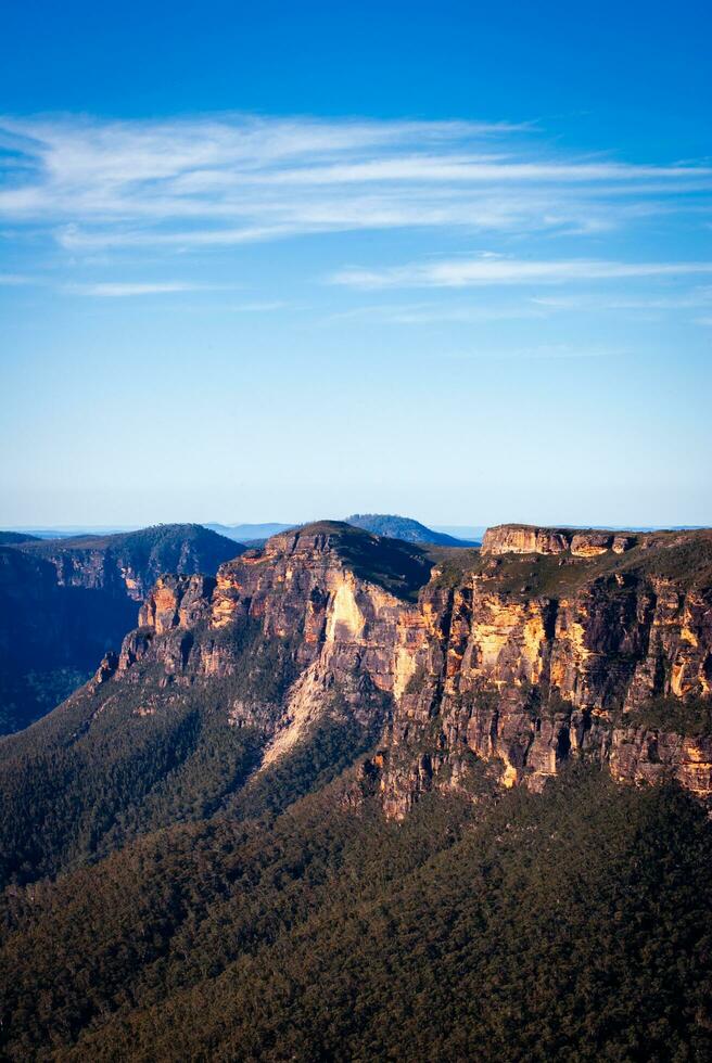 gobiernos salto azul montañas nsw Australia foto