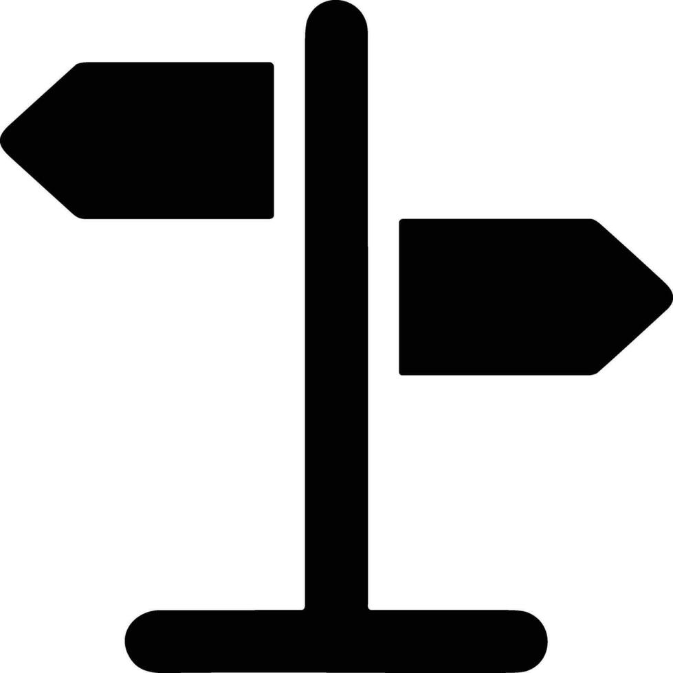 signpost direction icon symbol vector image. Illustration of the arrow information signboard guide destination design image. EPS 10