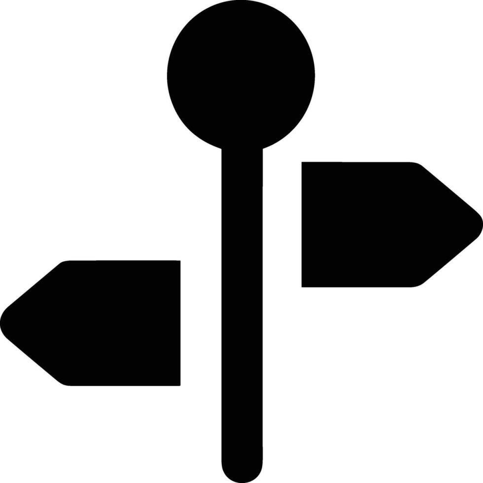 signpost direction icon symbol vector image. Illustration of the arrow information signboard guide destination design image. EPS 10