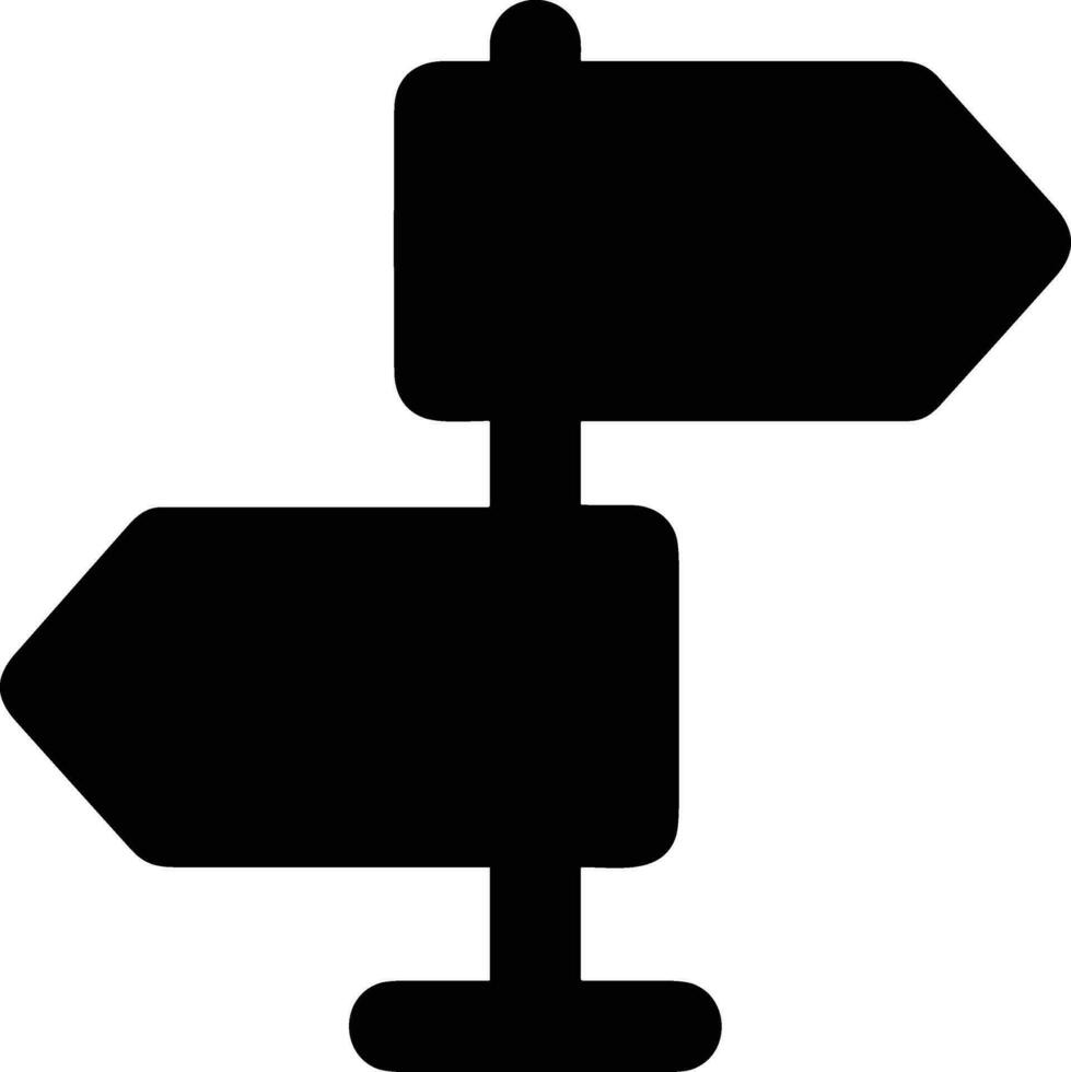 signpost direction icon symbol vector image. Illustration of the arrow information signboard guide destination design image. EPS 10