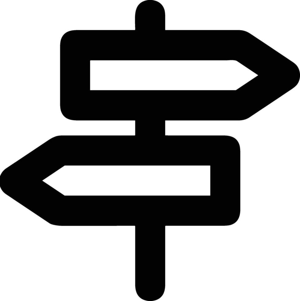 signpost direction icon symbol vector image. Illustration of the arrow information signboard guide destination design image. EPS 10