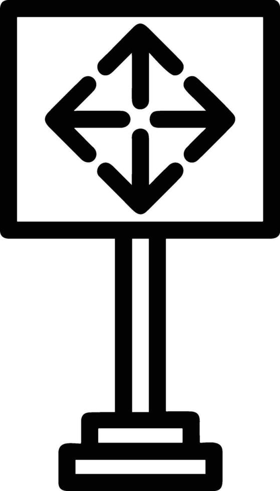 signpost direction icon symbol vector image. Illustration of the arrow information signboard guide destination design image. EPS 10