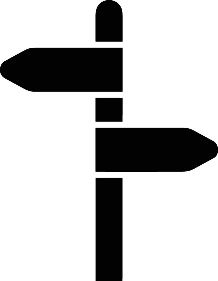 signpost direction icon symbol vector image. Illustration of the arrow information signboard guide destination design image. EPS 10