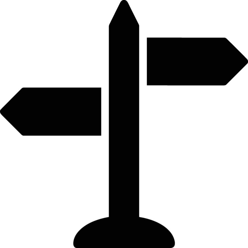 signpost direction icon symbol vector image. Illustration of the arrow information signboard guide destination design image. EPS 10