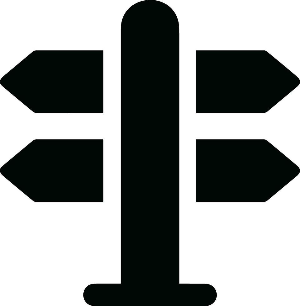 signpost direction icon symbol vector image. Illustration of the arrow information signboard guide destination design image. EPS 10