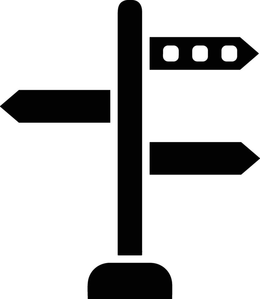 signpost direction icon symbol vector image. Illustration of the arrow information signboard guide destination design image. EPS 10