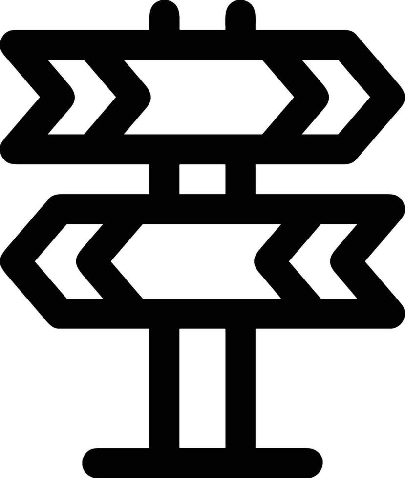 signpost direction icon symbol vector image. Illustration of the arrow information signboard guide destination design image. EPS 10