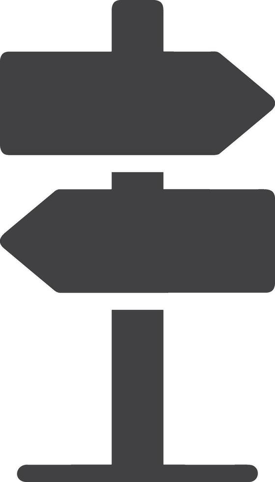 signpost direction icon symbol vector image. Illustration of the arrow information signboard guide destination design image. EPS 10