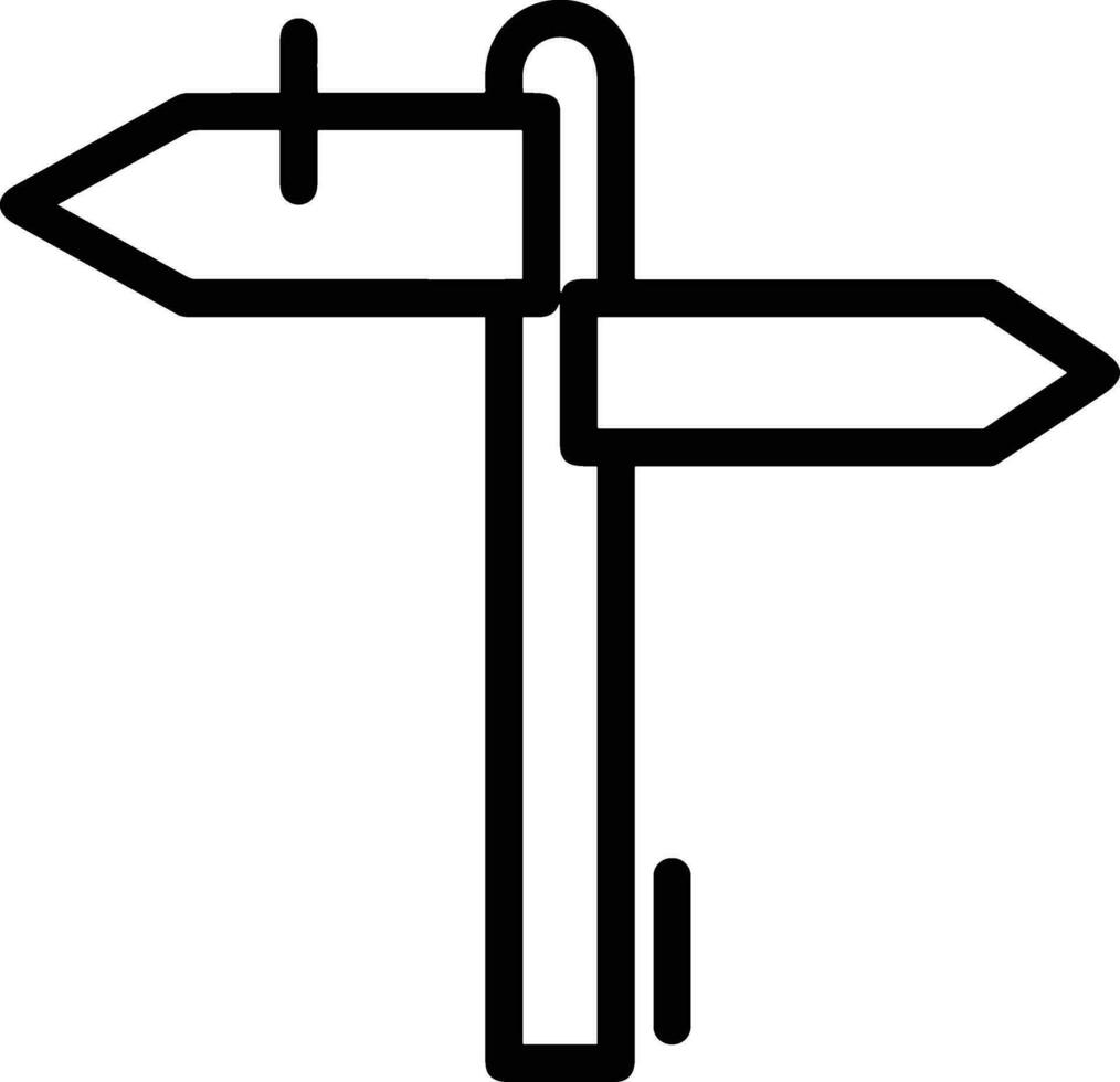 signpost direction icon symbol vector image. Illustration of the arrow information signboard guide destination design image. EPS 10