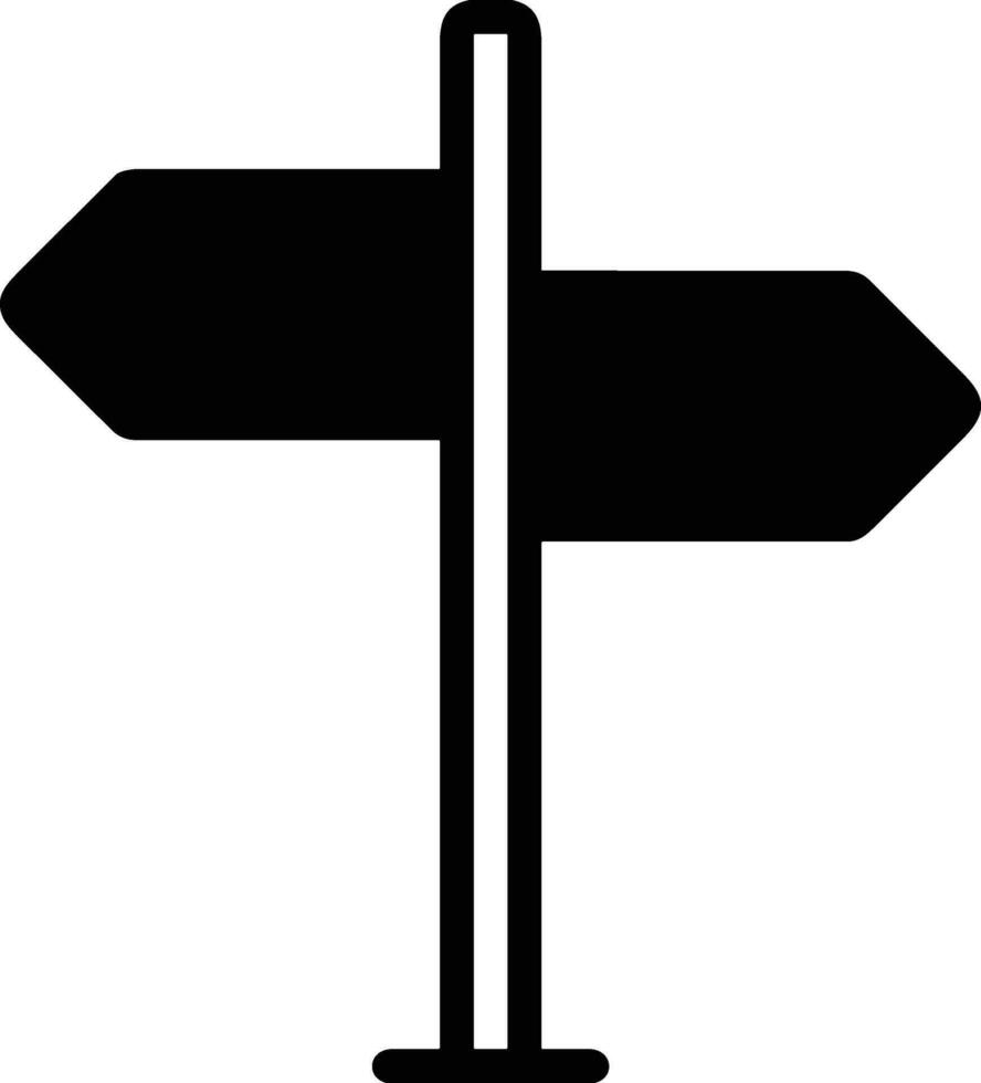signpost direction icon symbol vector image. Illustration of the arrow information signboard guide destination design image. EPS 10