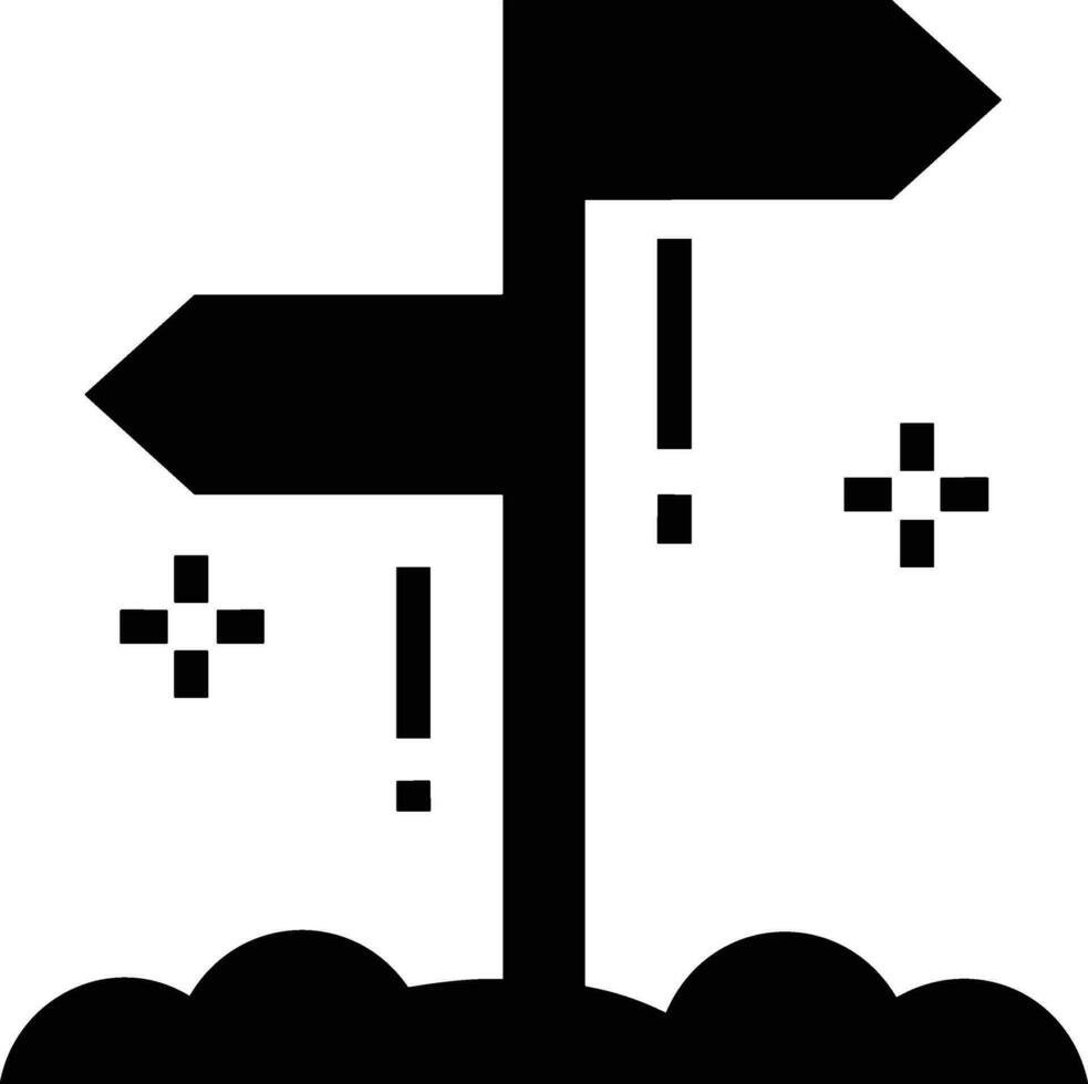 signpost direction icon symbol vector image. Illustration of the arrow information signboard guide destination design image. EPS 10