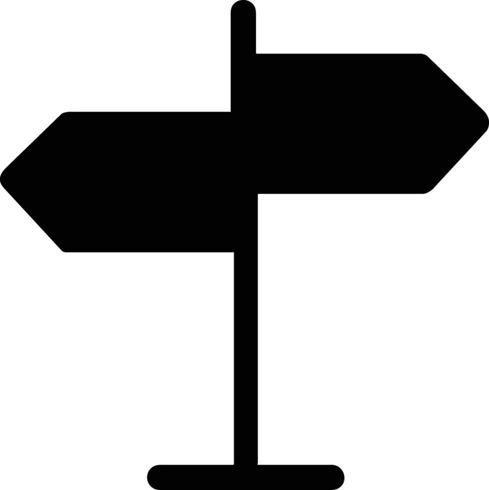 signpost direction icon symbol vector image. Illustration of the arrow information signboard guide destination design image. EPS 10