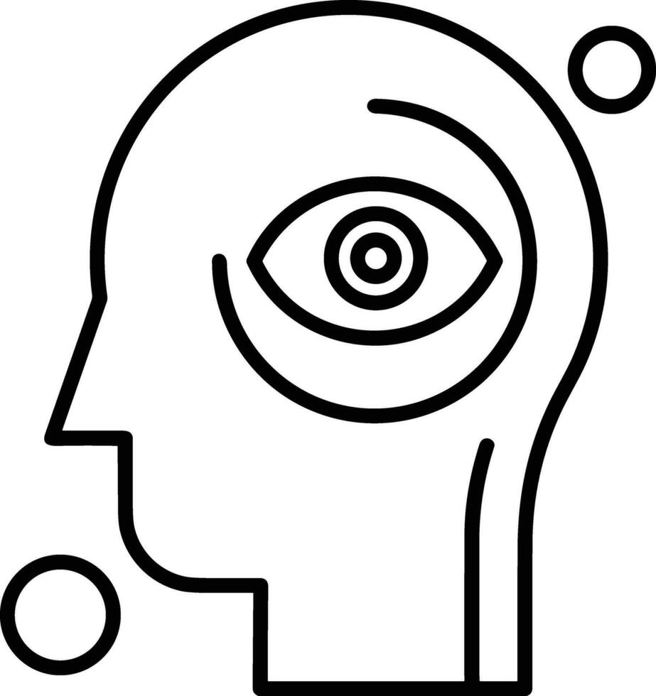 Brain idea symbol icon vector image. Illustration of the creative intelligence think design image
