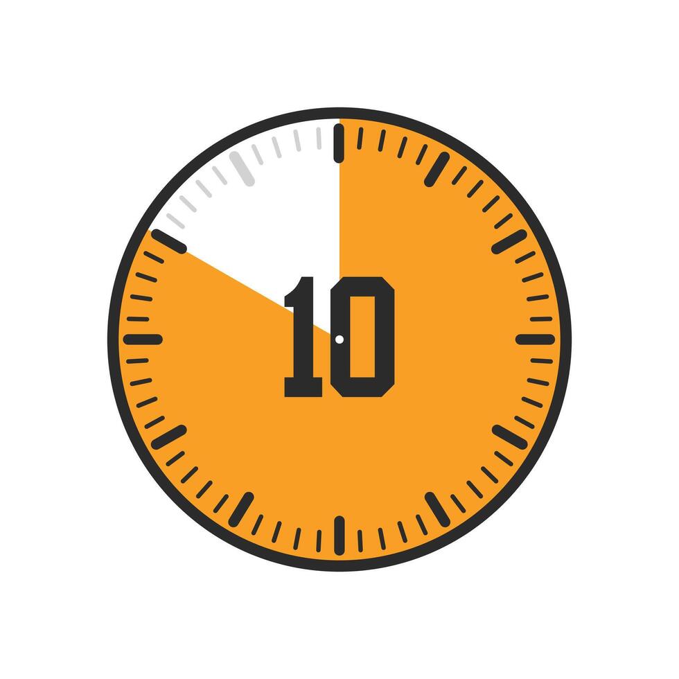 hours, timer, clock icon design with 10 26580686 Vector Art at Vecteezy