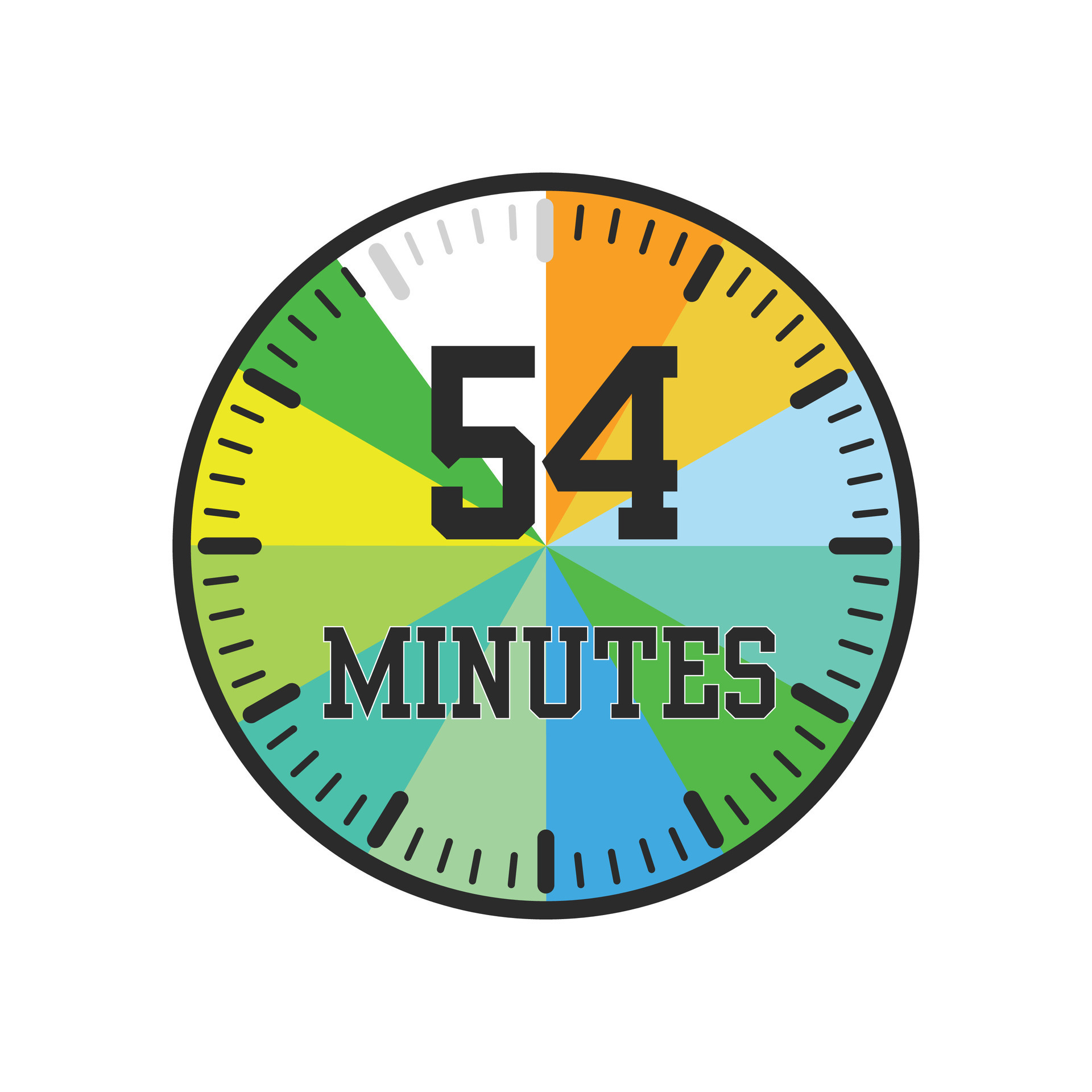 54 minutes, timer, clock icon design 26580868 Vector Art at Vecteezy