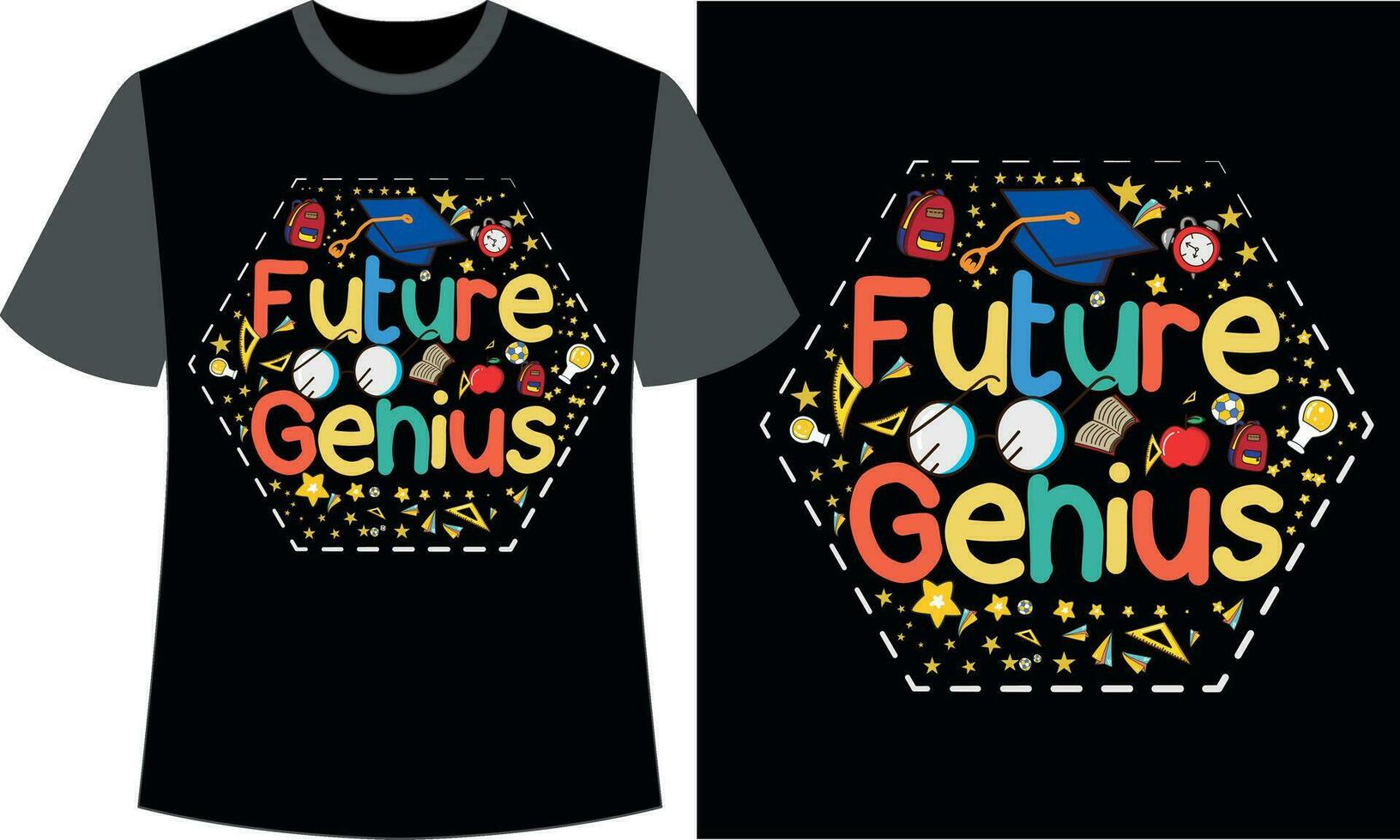 Future Genius,back to school design vector