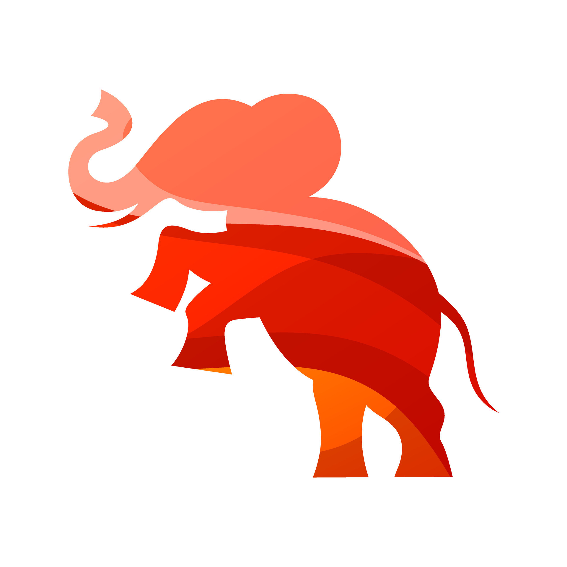 elephant colorful gradient style vector design 26581060 Vector Art at