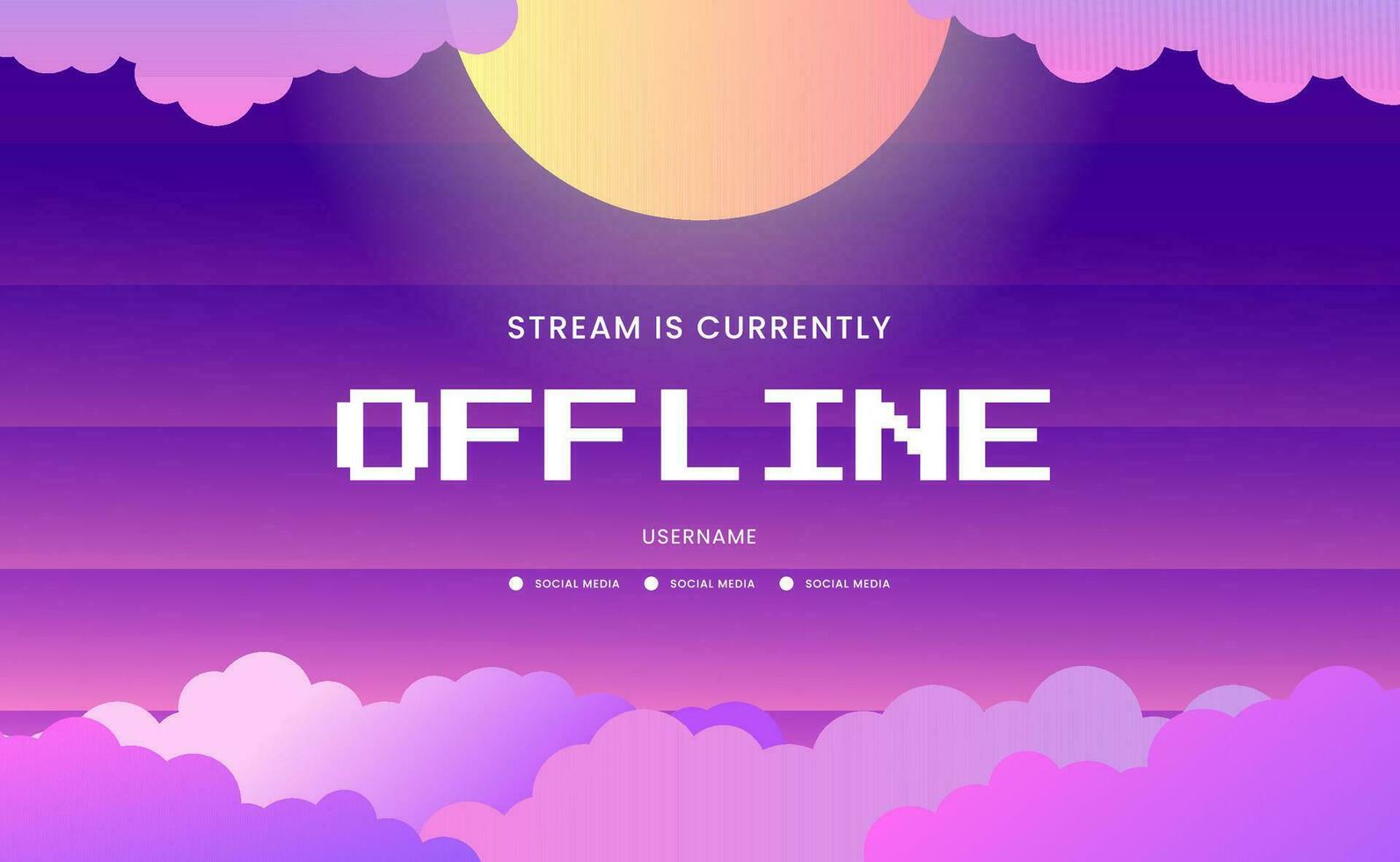 Twitch Dreamy Blue Magical Cloudy Sky Aesthetic (Instant Download