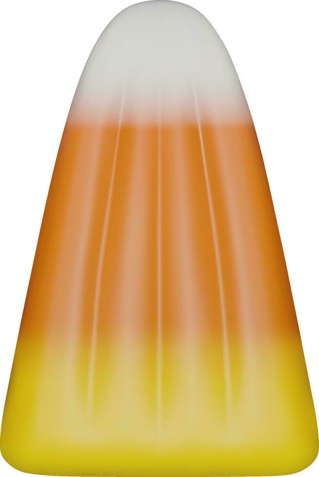 3d candy corn vector. halloween candy illustration vector