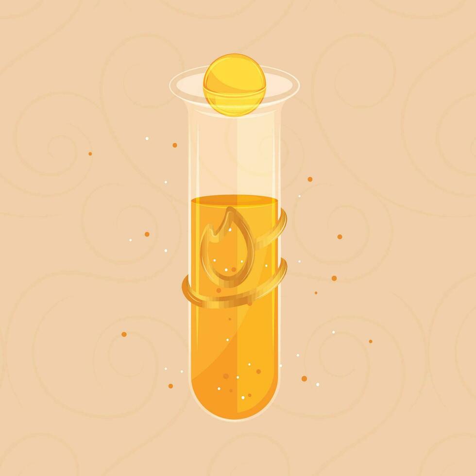 Isolated colored magical flask potion Vector