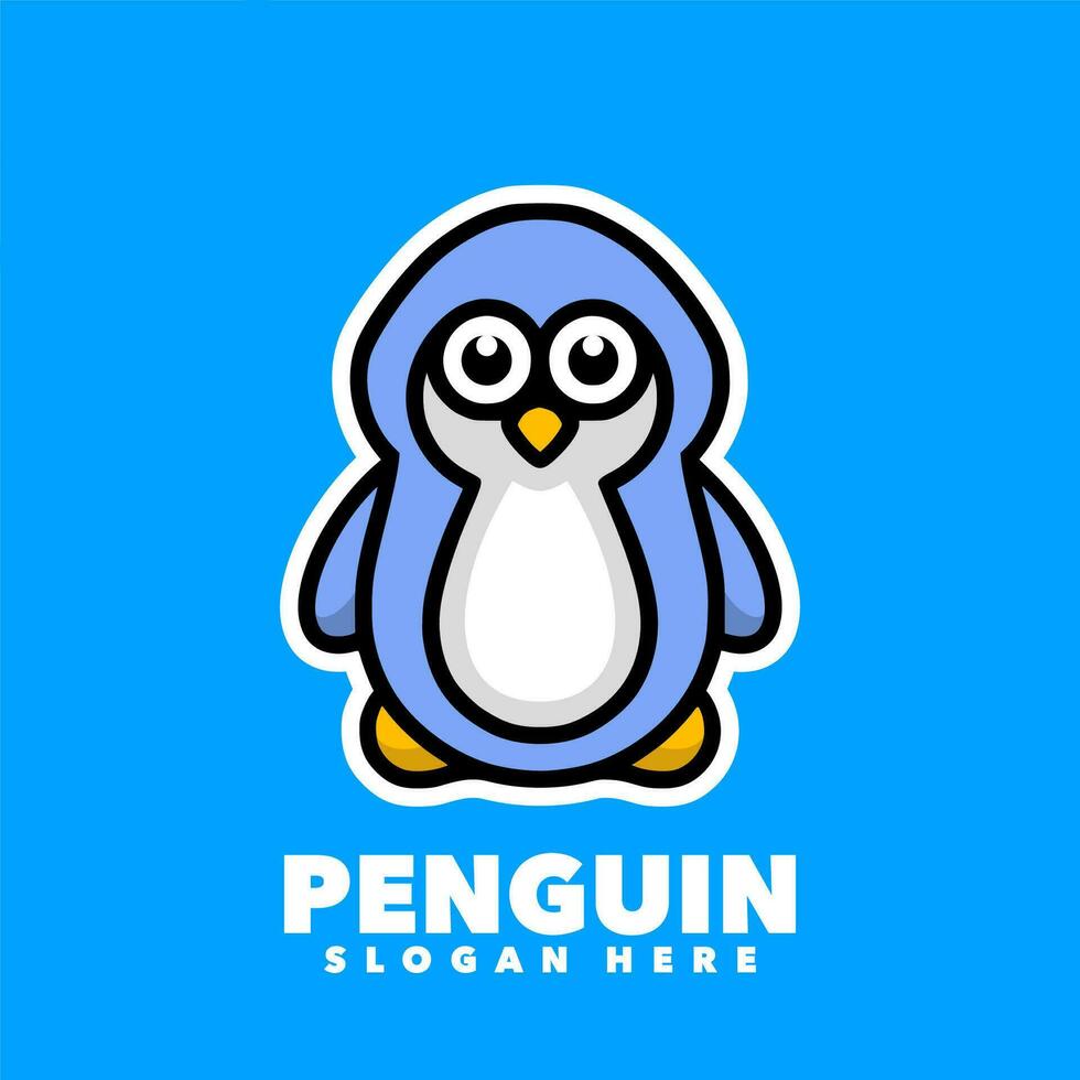 Penguin cartoon design vector