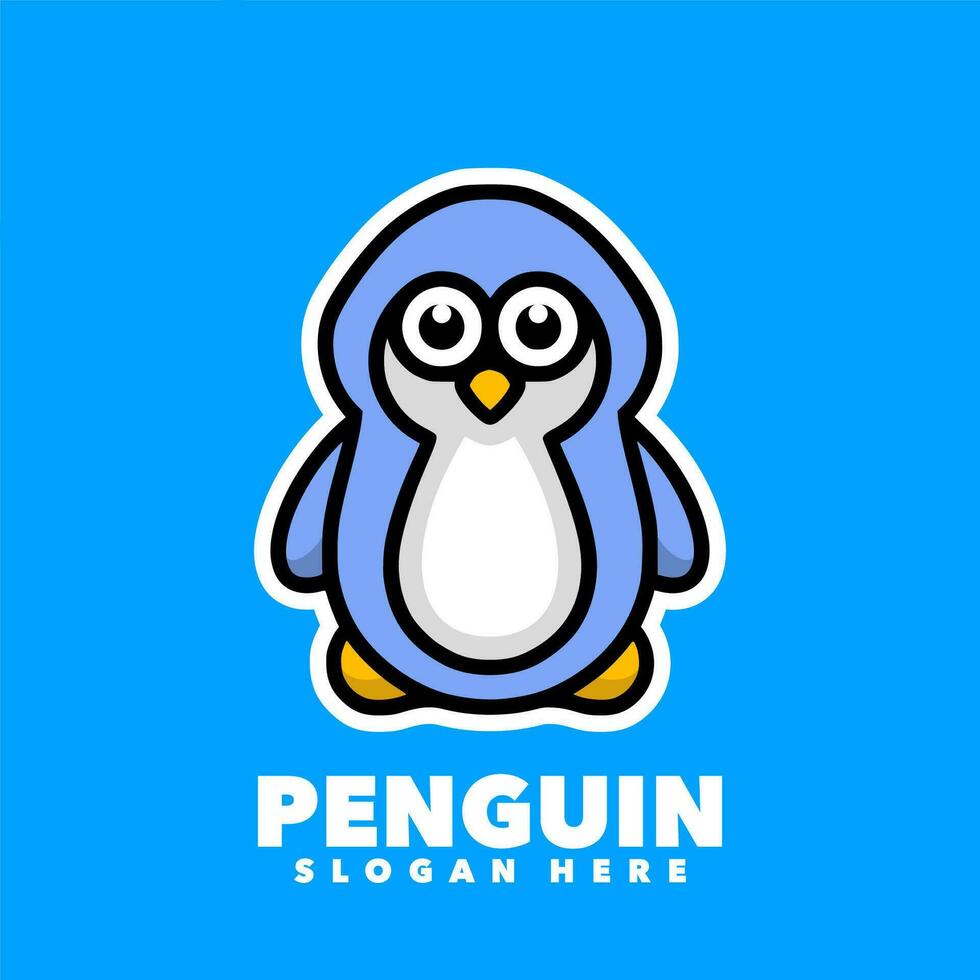 Penguin cartoon design vector