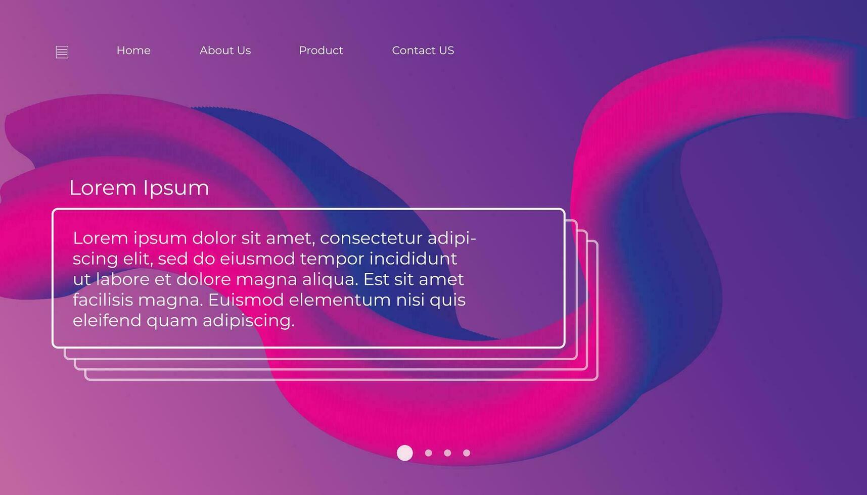 Modern trending abstract Purple background color ribbon of liquid paint. Template for design presentation, flyer, card, web page. Vector illustration EPS10