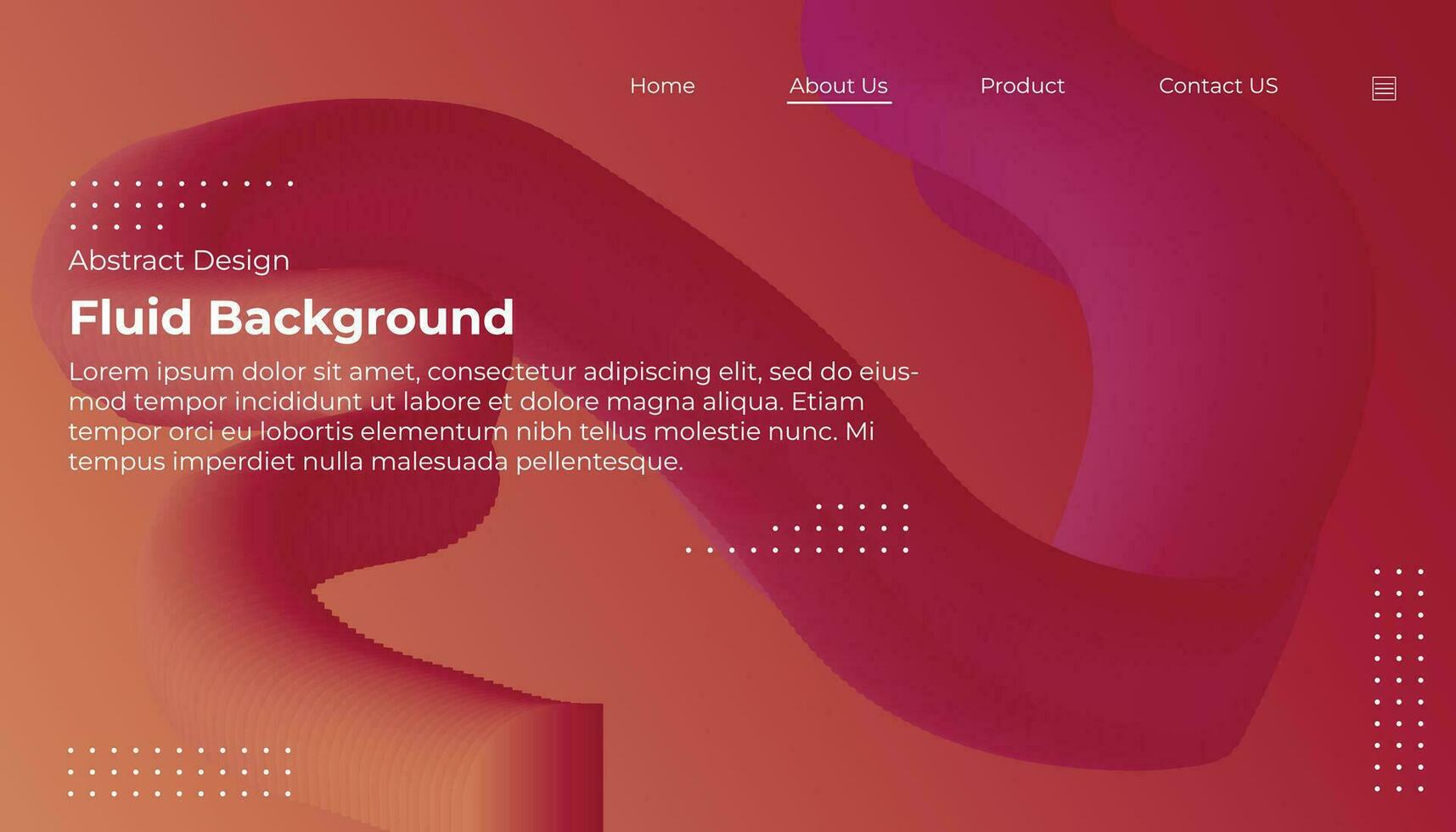 Red fluid wave. Duo tone geometric compositions with gradient 3d flow shape. Innovation modern background design for cover, landing page. vector