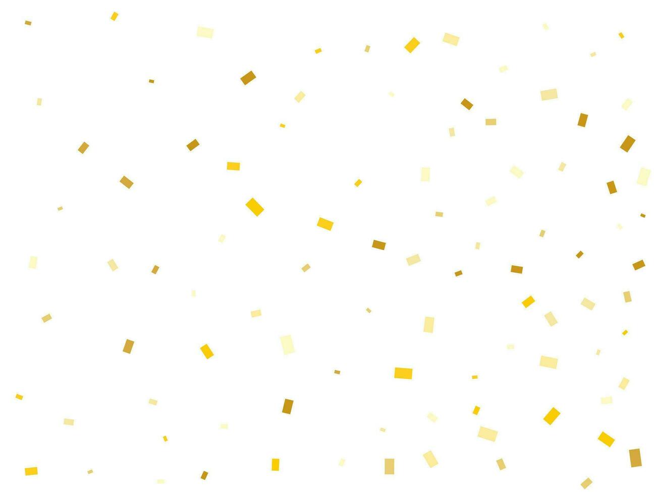 Light Golden Rectangles. Confetti celebration, Falling Golden Abstract Decoration for Party. Vector illustration