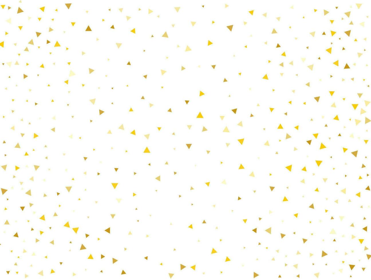 Luxury Gold Triangular Confetti Background. Vector illustration