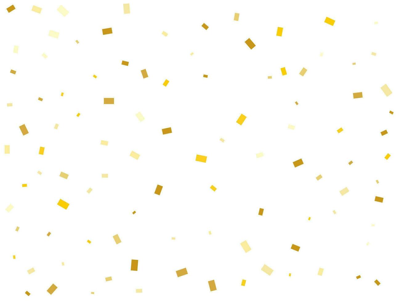 ligero dorado rectángulos papel picado celebracion, que cae dorado resumen decoración para fiesta. vector ilustración