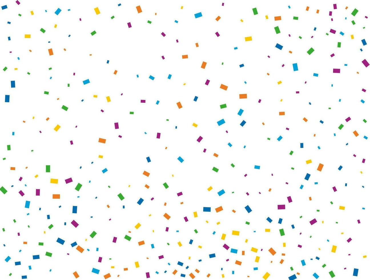 Holiday Rectangular Confetti. Light Rainbow glitter confetti background. Colored festive texture. vector