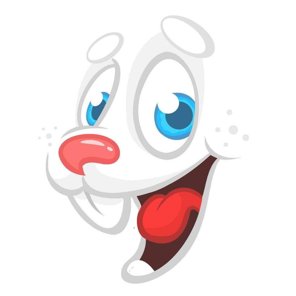 Happy Bunny rabbit cartoon. Vector illustration