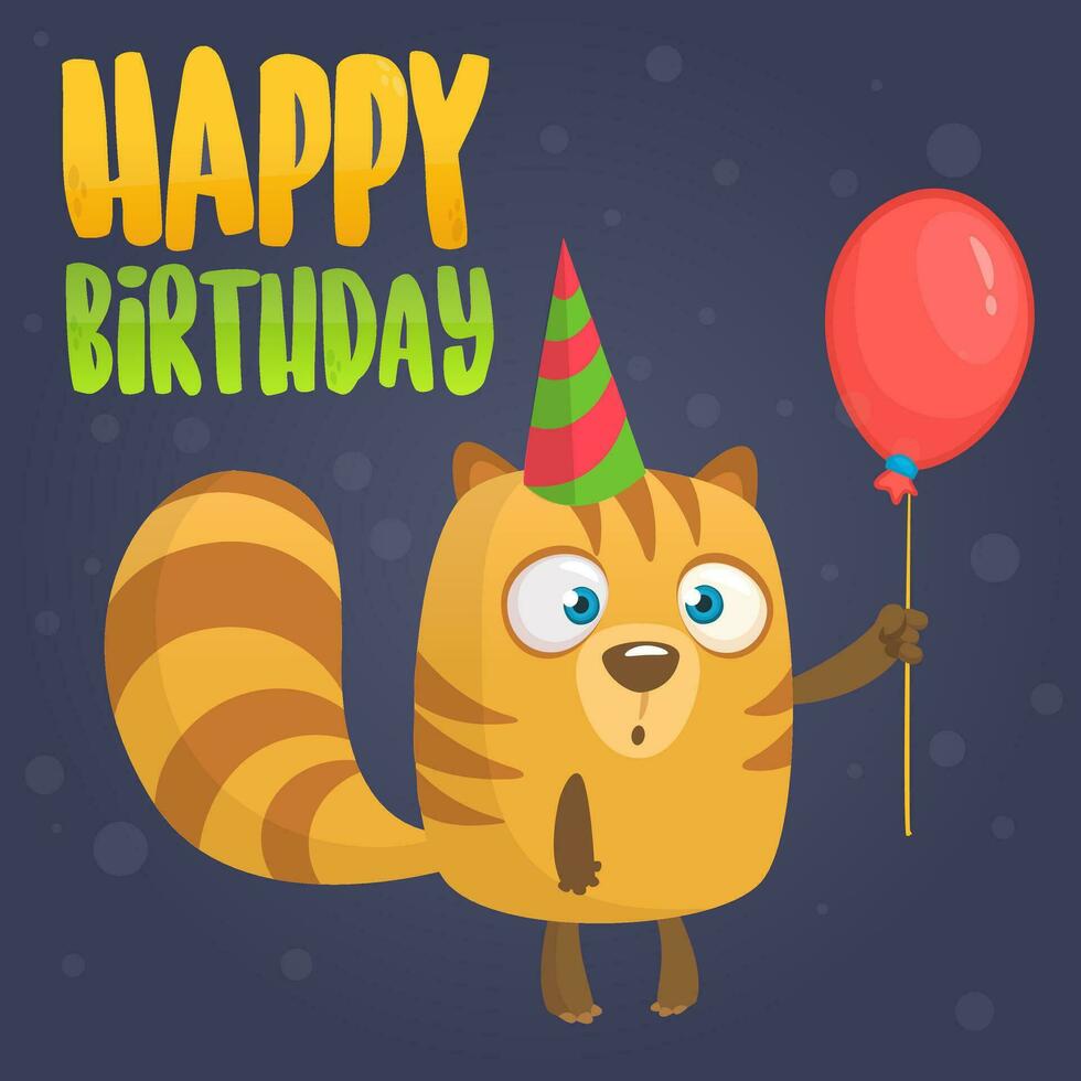 Cartoon Chipmunk or marmot laughing. Vector illustration