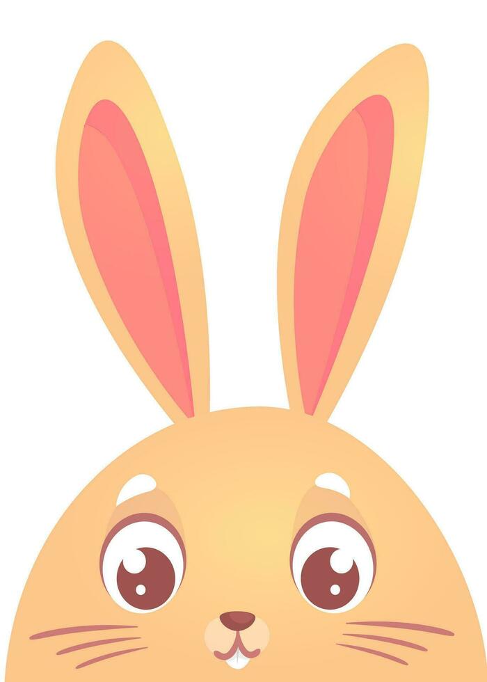 Happy Bunny rabbit cartoon. Vector illustration