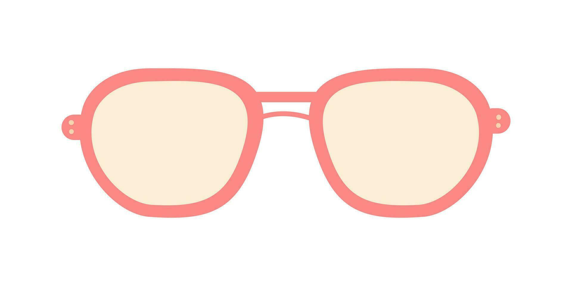 Sunglasses, glasses icon. Vector illustration, flat design. Funny summer glasses illustration.