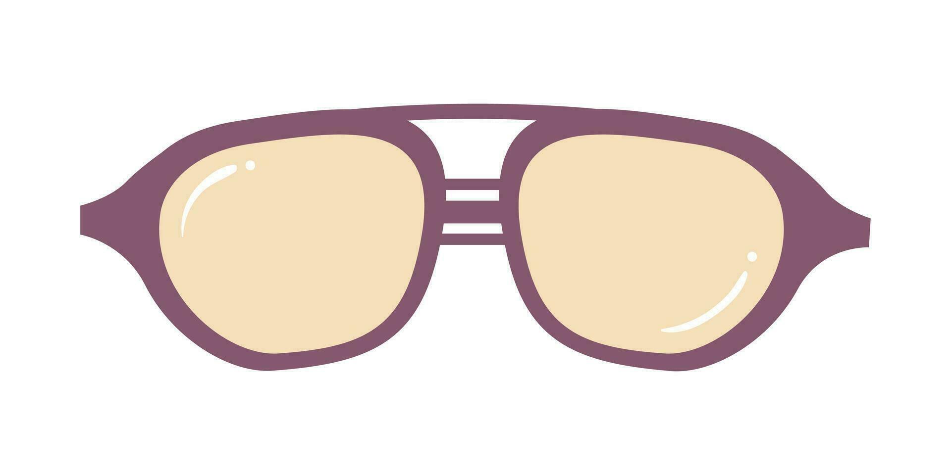 Sunglasses, glasses icon. Vector illustration, flat design. Funny summer glasses illustration.