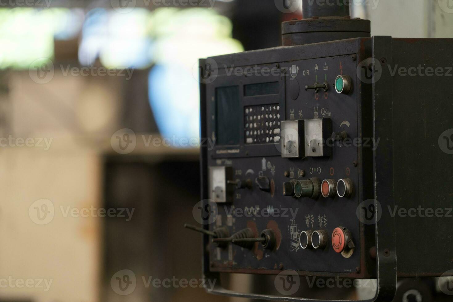 Control set for dirty machines in the industry photo